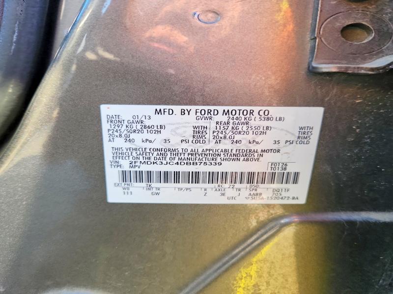 Продаж на аукціоні авто 2013 Ford Edge, vin: 2FMDK3JC4DBB75339, номер лоту: 79683085