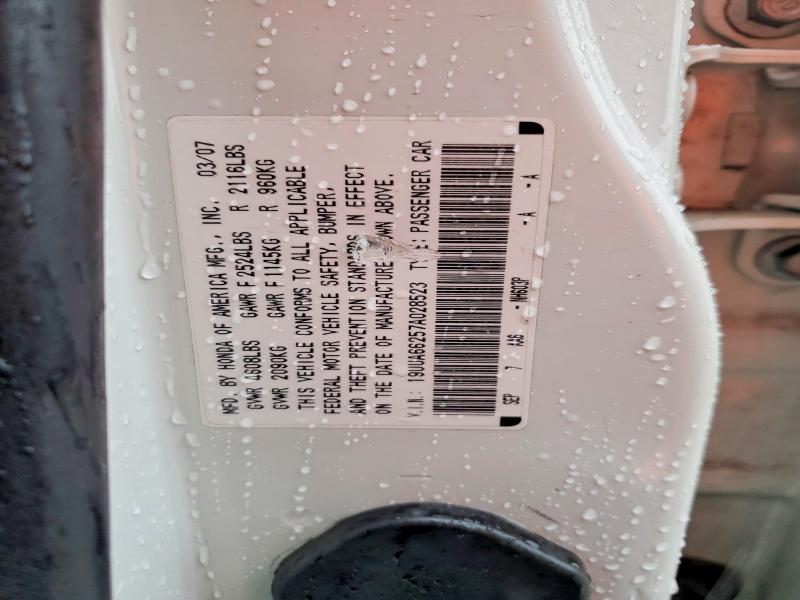 Продаж на аукціоні авто 2007 Acura Tl, vin: 19UUA66257A028523, номер лоту: 45966566