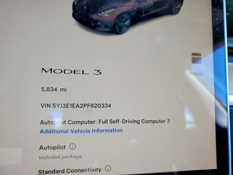 Aukcja sprzedaży 2023 Tesla Model 3, vin: 5YJ3E1EA2PF620334, numer aukcji: 79744745