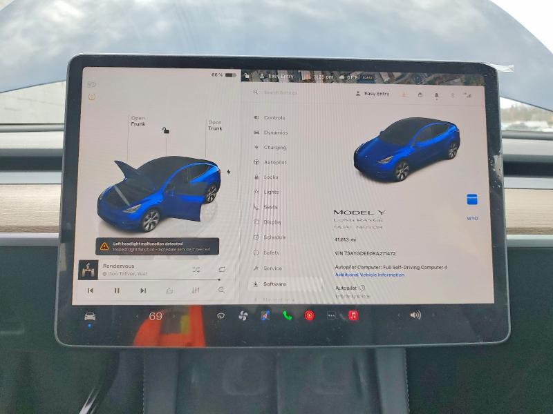 Продажа на аукционе авто 2024 Tesla Model Y, vin: 7SAYGDEE0RA271472, номер лота: 46536436