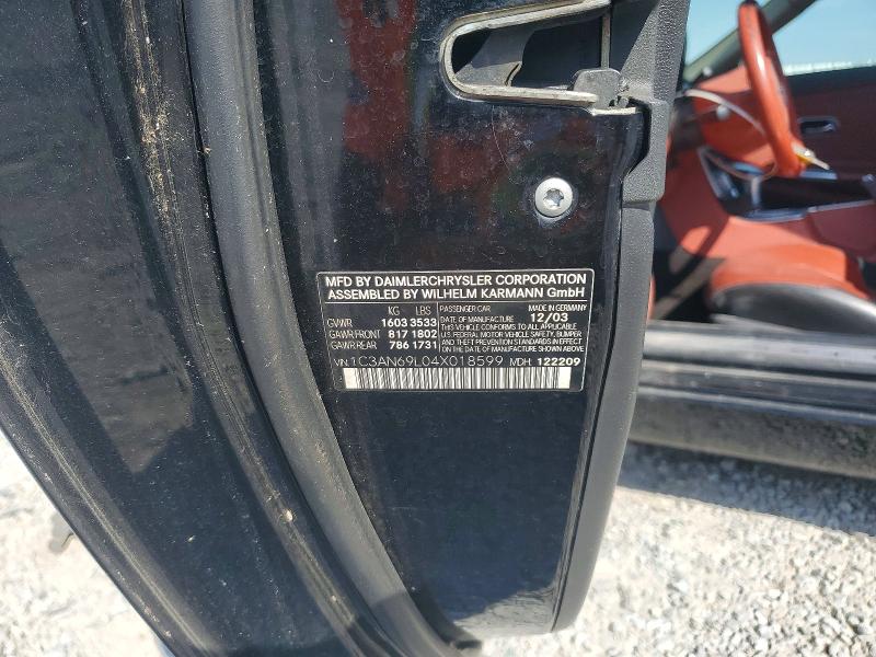 Aukcja sprzedaży 2004 Chrysler Crossfire, vin: 1C3AN69LX4X016763, numer aukcji: 48422446