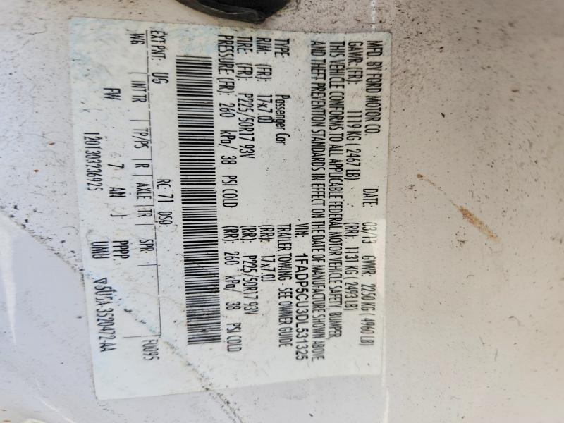 Продаж на аукціоні авто 2013 Ford C-max, vin: 1FADP5CU3DL531325, номер лоту: 46216276