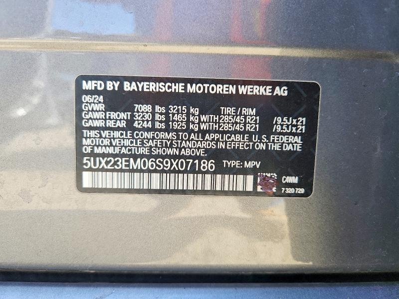 Aukcja sprzedaży 2025 Bmw X7, vin: 5UX23EM06S9X07186, numer aukcji: 47885306