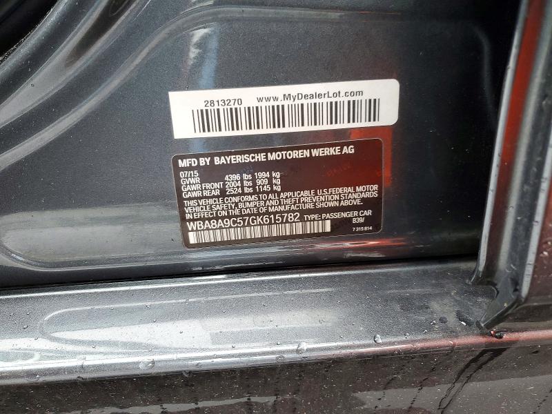 Продажа на аукционе авто 2016 Bmw 320, vin: WBA8A9C57GK615782, номер лота: 45551876