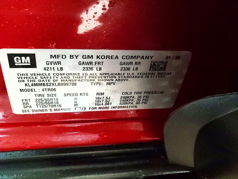Aukcja sprzedaży 2020 Buick Encore Gx, vin: KL4MMBS2XLB099798, numer aukcji: 48140716