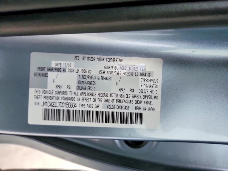 Aukcja sprzedaży 2013 Mazda 5, vin: JM1CW2DL7D0150804, numer aukcji: 47651416