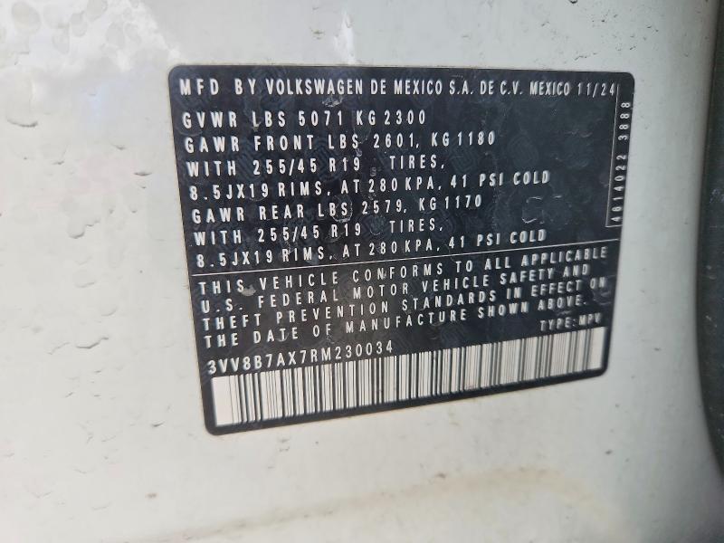 Продажа на аукционе авто 2024 Volkswagen Tiguan, vin: 3VV8B7AX7RM230034, номер лота: 79946505