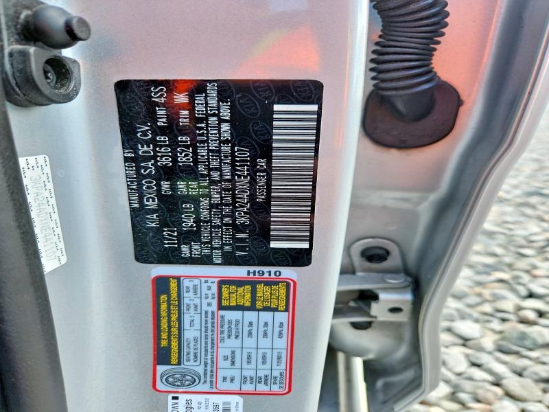 Aukcja sprzedaży 2022 Kia Rio, vin: 3KPA24ADXNE441107, numer aukcji: 79130825