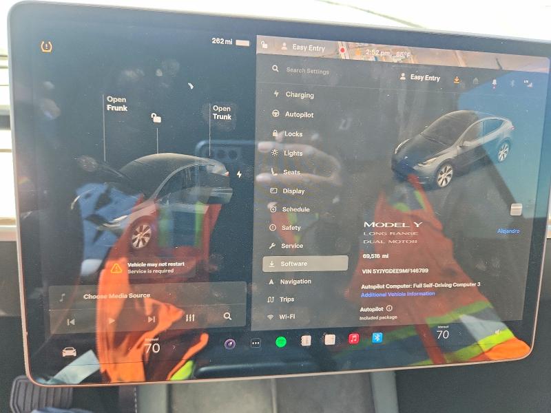 48117346 :رقم المزاد ، 5YJYGDEE9MF146799 vin ، 2021 Tesla Model Y مزاد بيع