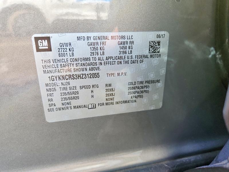 Aukcja sprzedaży 2017 Cadillac Xt5, vin: 1GYKNCRS3HZ312055, numer aukcji: 46298066