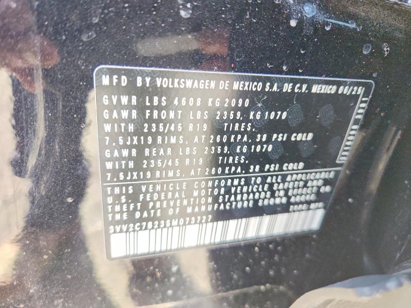 Продаж на аукціоні авто 2025 Volkswagen Taos, vin: 3VV2C7B23SM073727, номер лоту: 46987036