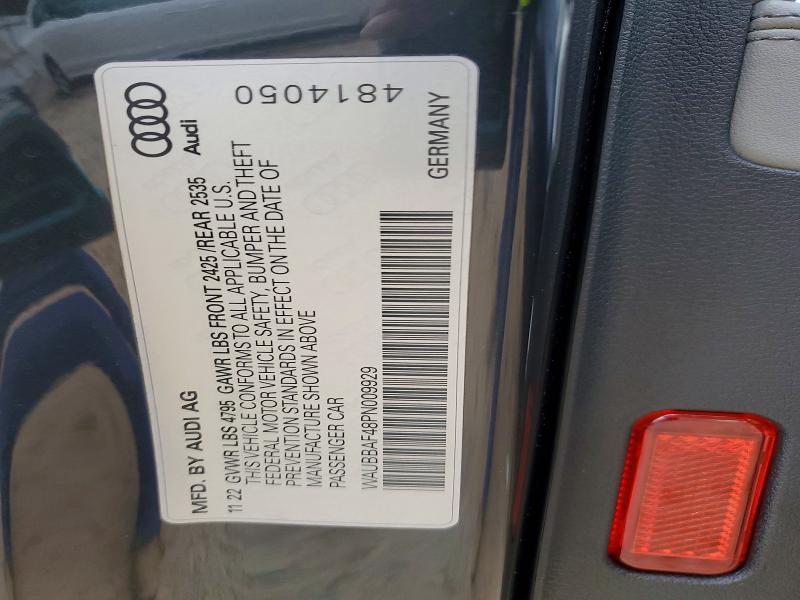 Aukcja sprzedaży 2023 Audi A4, vin: WAUBBAF48PN009929, numer aukcji: 47355606