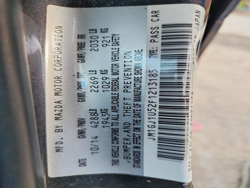 Продажа на аукционе авто 2015 Mazda 6, vin: JM1GJ1U52F1213185, номер лота: 46566926