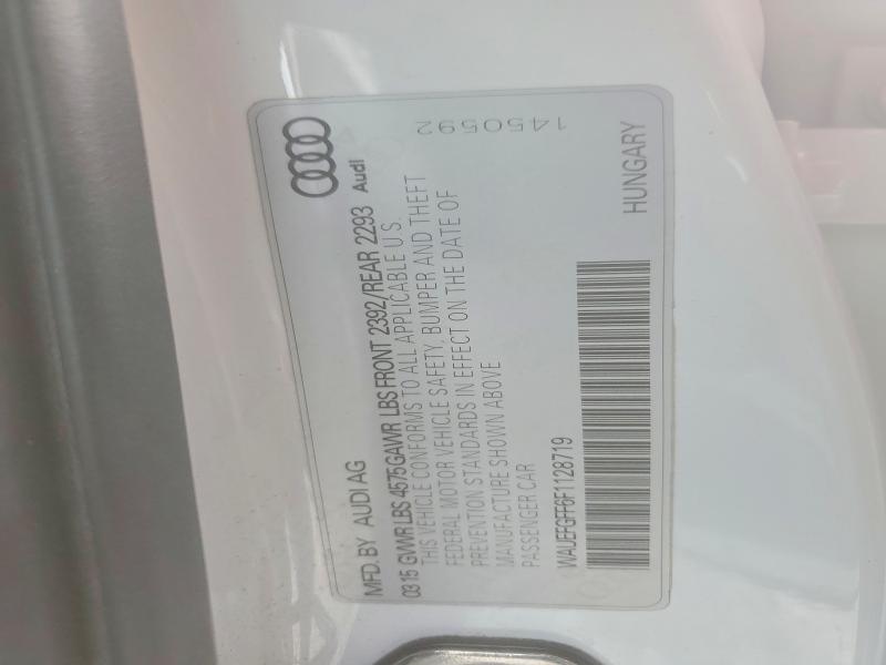 2015 Audi A3 მანქანა იყიდება აუქციონზე, vin: WAUEFGFF6F1128719, აუქციონის ნომერი: 45652516