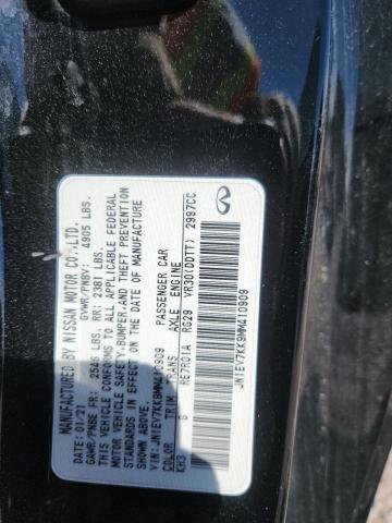 Aukcja sprzedaży 2021 Infiniti Q60, vin: JN1EV7KK9MM410909, numer aukcji: 79614525
