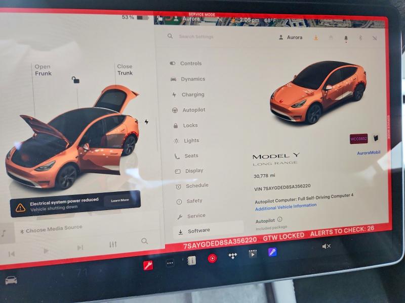 Продажа на аукционе авто 2025 Tesla Model Y, vin: 7SAYGDED8SA356220, номер лота: 46362296