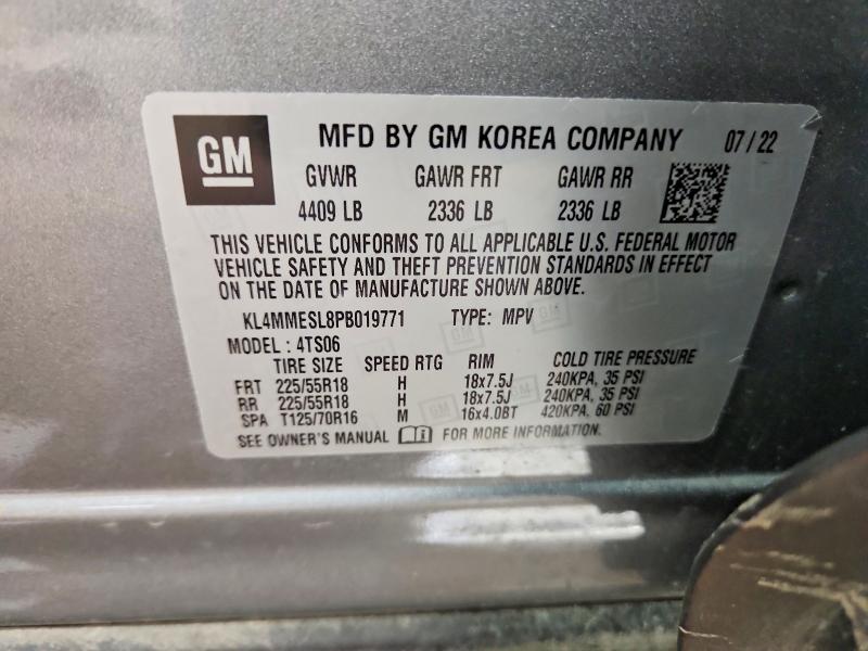 2023 Buick Encore Gx მანქანა იყიდება აუქციონზე, vin: KL4MMESL8PB019771, აუქციონის ნომერი: 46182236