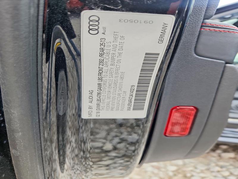 Aukcja sprzedaży 2018 Audi A4, vin: WAUENAF47JA143219, numer aukcji: 47439686
