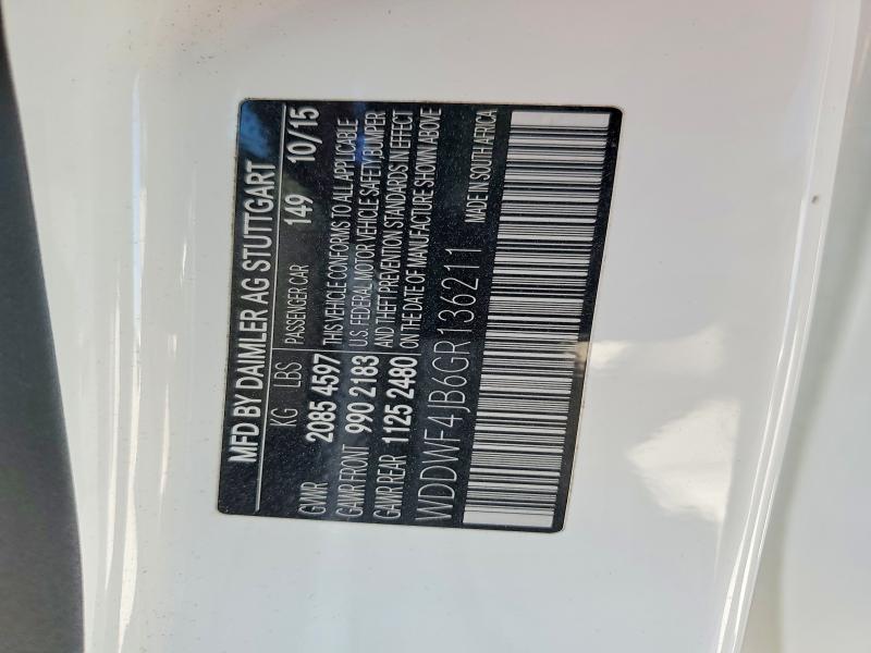 Продажа на аукционе авто 2016 Mercedes-benz C, vin: WDDWF4JB6GR136211, номер лота: 46294856