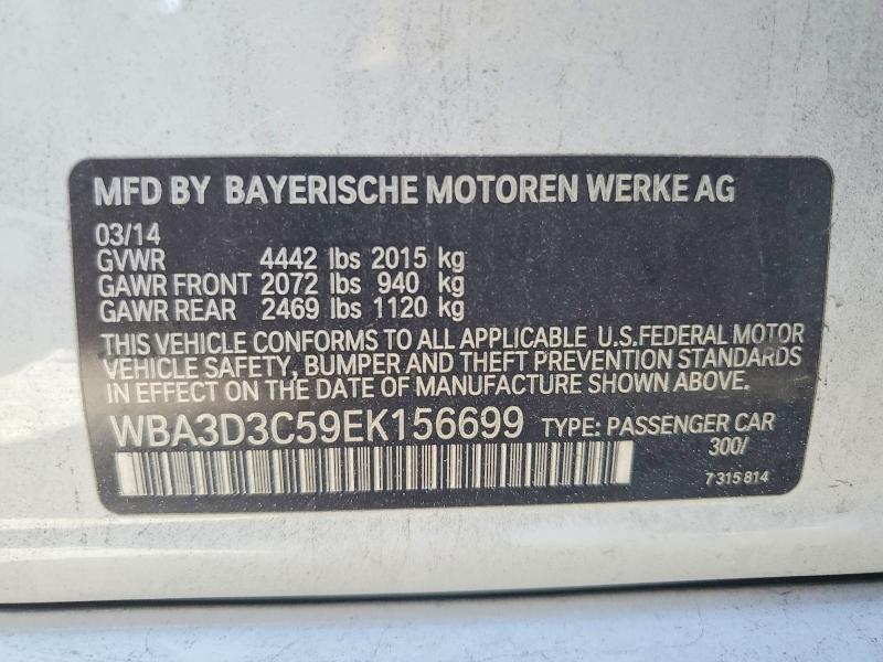 Продажа на аукционе авто 2014 Bmw 328, vin: WBA3D3C59EK156699, номер лота: 79296985