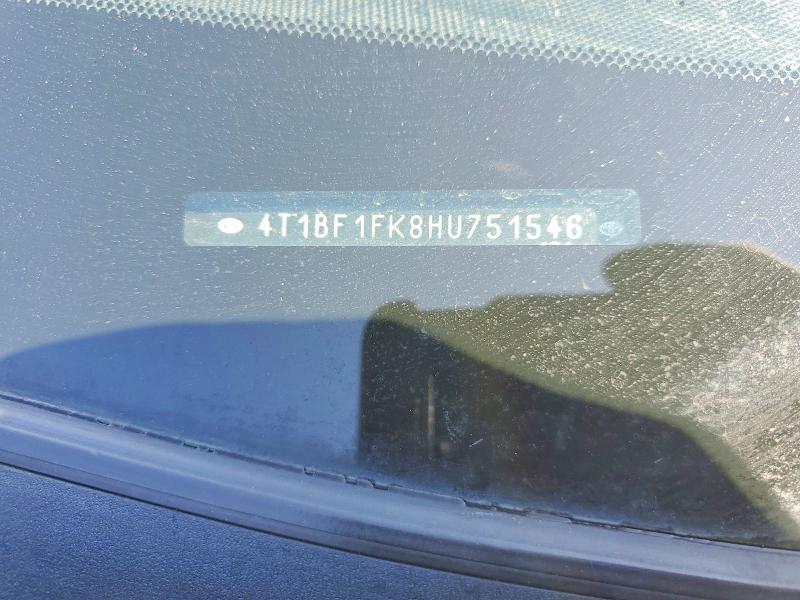 Aukcja sprzedaży 2017 Toyota Camry, vin: 4T1BF1FK8HU751546, numer aukcji: 46909456