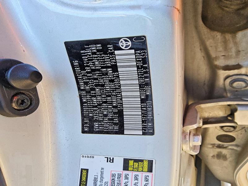 45984256 :رقم المزاد ، 5YFDPRAE0LP099716 vin ، 2020 Toyota Corolla مزاد بيع