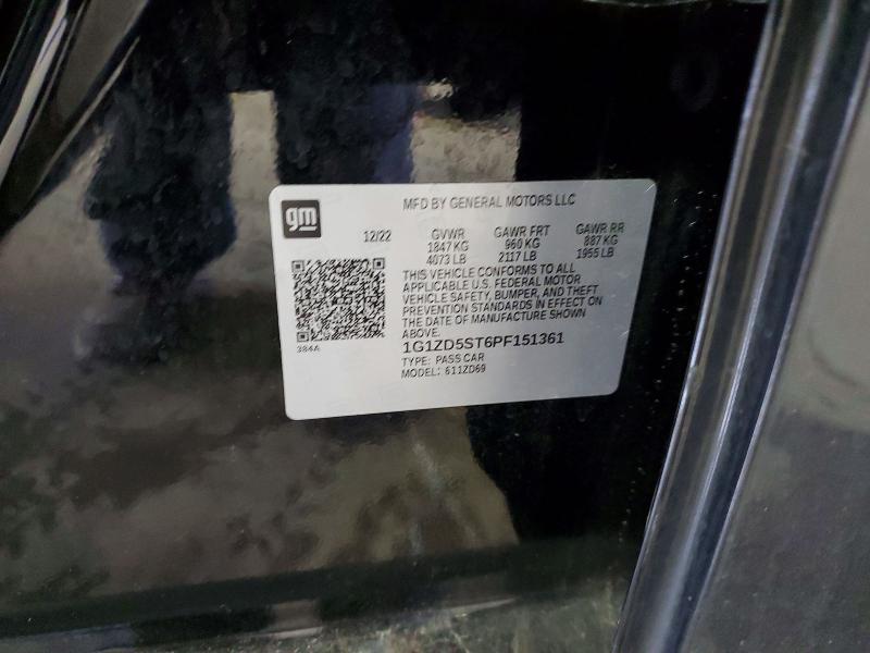 41594966 :رقم المزاد ، 1G1ZD5ST6PF151361 vin ، 2023 Chevrolet Malibu مزاد بيع