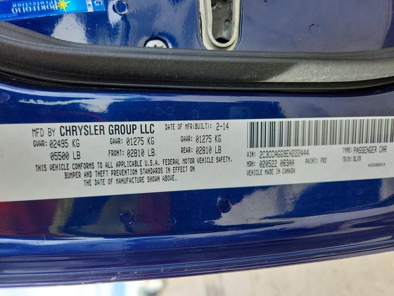 79230585 :رقم المزاد ، 2C3CCAGG9EH222444 vin ، 2014 Chrysler 300 مزاد بيع