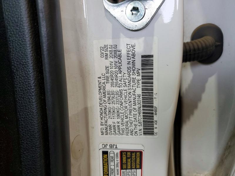 Aukcja sprzedaży 2022 Acura Rdx, vin: 5J8TC1H65NL003146, numer aukcji: 48003446