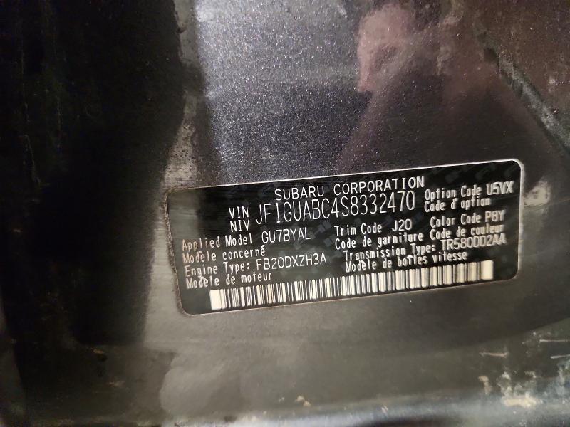 47291746 :رقم المزاد ، JF1GUABC4S8332470 vin ، 2025 Subaru Impreza مزاد بيع