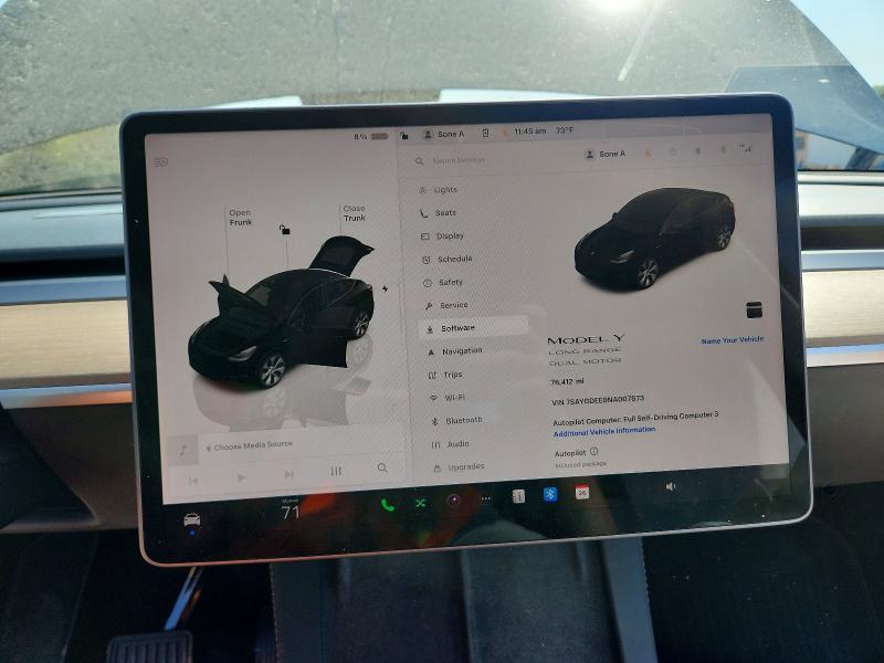 Aukcja sprzedaży 2022 Tesla Model Y, vin: 7SAYGDEE0NA007873, numer aukcji: 47612596