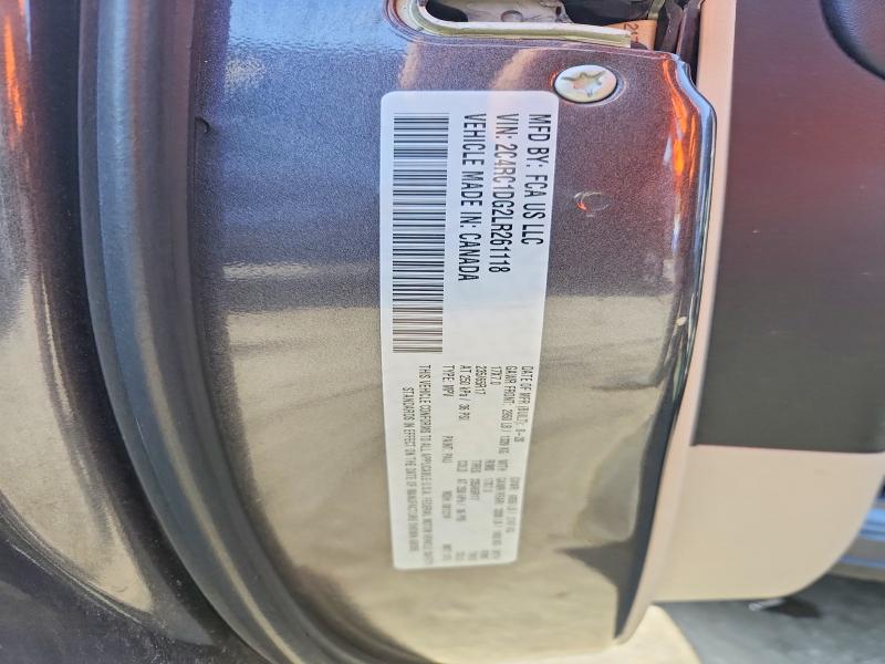 2020 Chrysler Voyager მანქანა იყიდება აუქციონზე, vin: 2C4RC1DG2LR261118, აუქციონის ნომერი: 45605716