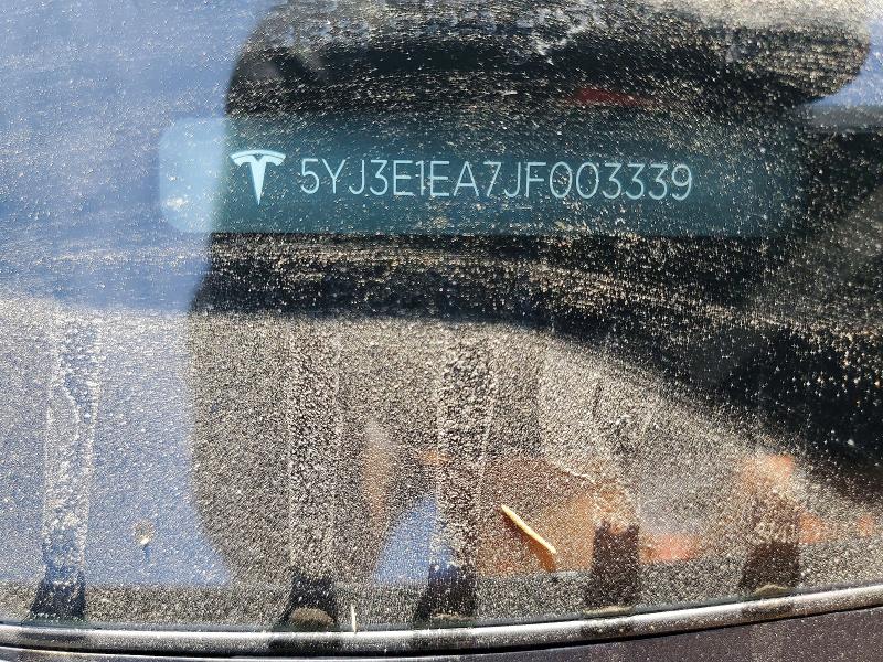 2018 Tesla Model 3 მანქანა იყიდება აუქციონზე, vin: 5YJ3E1EA7JF003339, აუქციონის ნომერი: 45934996