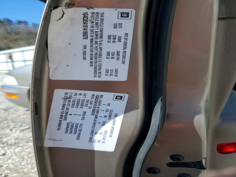 45479406 :رقم المزاد ، 1G4CU541614186876 vin ، 2001 Buick Park Avenue مزاد بيع