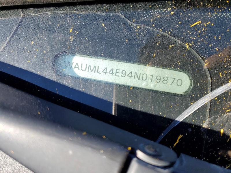 79785965 :رقم المزاد ، WAUML44E94N019870 vin ، 2004 Audi A8 مزاد بيع