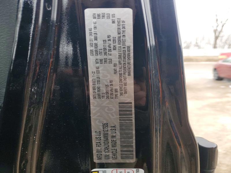Продаж на аукціоні авто 2022 Jeep Wrangler Unlimited, vin: 1C4HJXDN4NW127935, номер лоту: 76223495