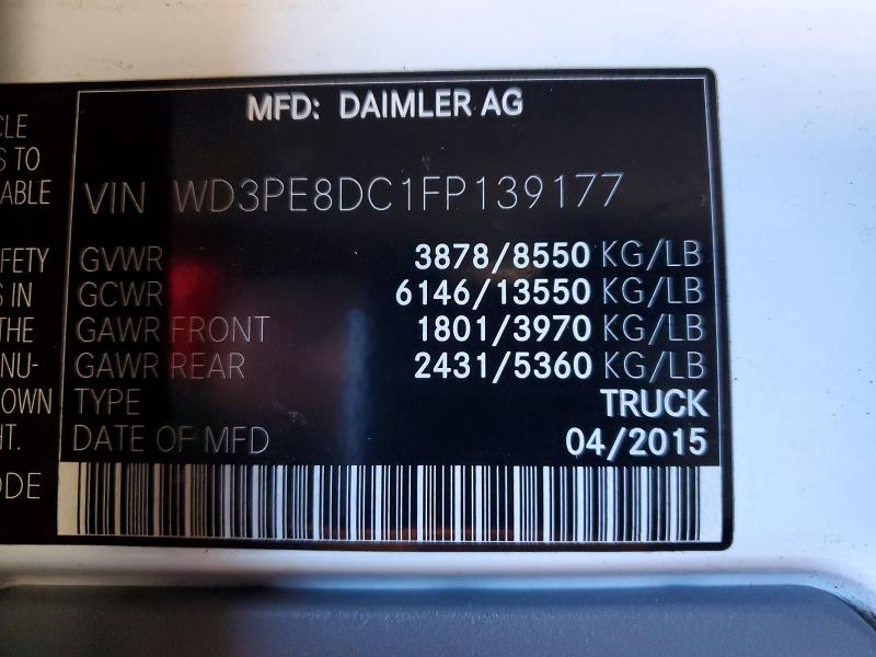 Aukcja sprzedaży 2015 Mercedes-benz Sprinter, vin: WD3PE8DC1FP139177, numer aukcji: 45535486