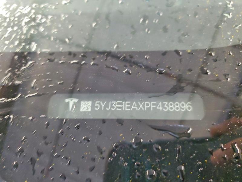 2023 Tesla Model 3 მანქანა იყიდება აუქციონზე, vin: 5YJ3E1EAXPF438896, აუქციონის ნომერი: 45942616