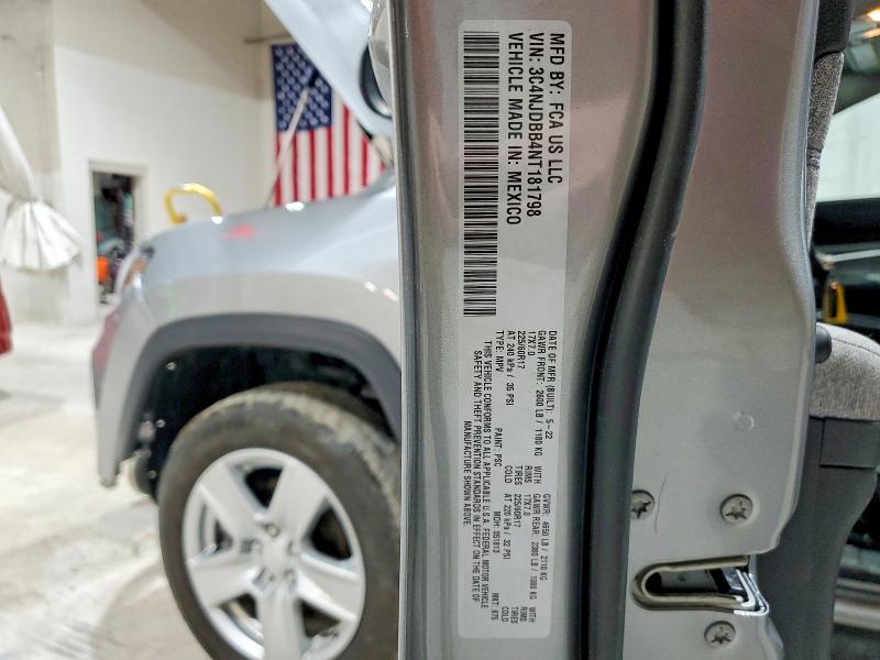 Продажа на аукционе авто 2022 Jeep Compass, vin: 3C4NJDBB4NT181798, номер лота: 46880726