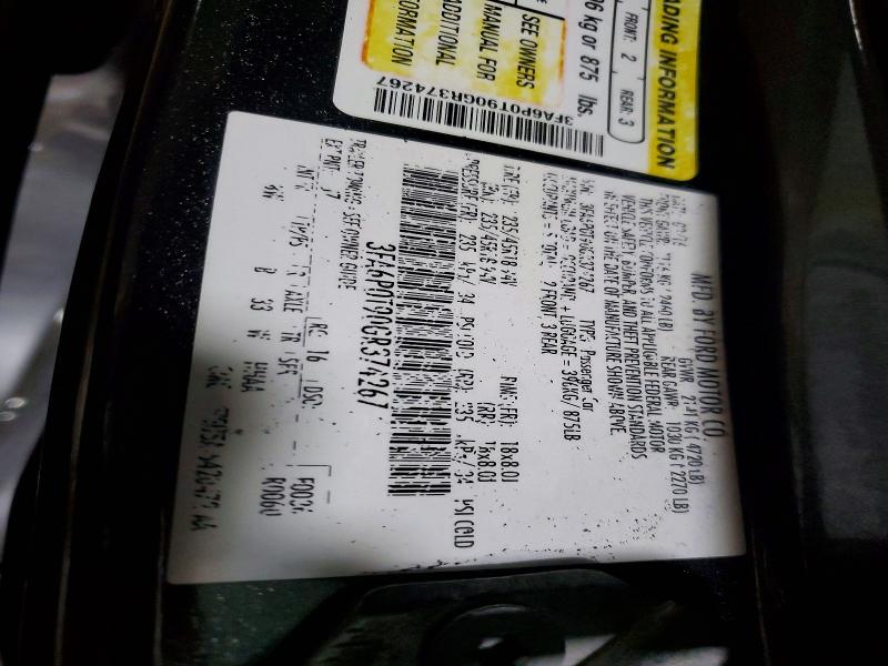 Aukcja sprzedaży 2016 Ford Fusion, vin: 3FA6P0T90GR374267, numer aukcji: 47137636
