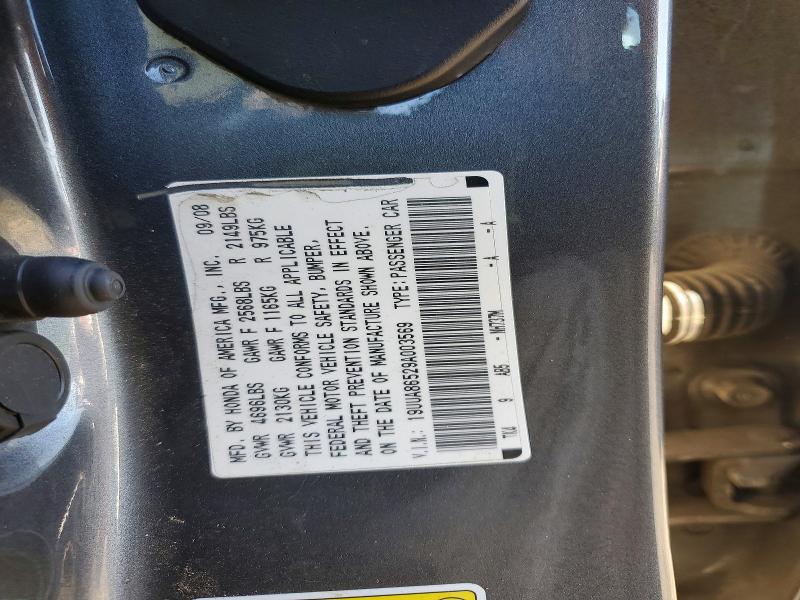 47117166 :رقم المزاد ، 19UUA86529A003569 vin ، 2009 Acura Tl مزاد بيع