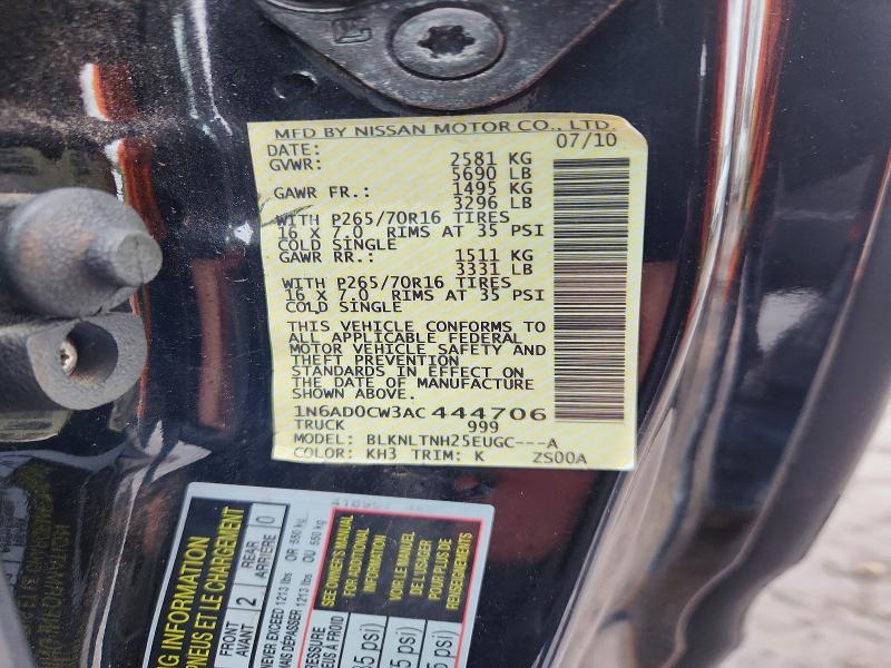 Продаж на аукціоні авто 2010 Nissan Frontier, vin: 1N6AD0CW3AC444706, номер лоту: 79769415