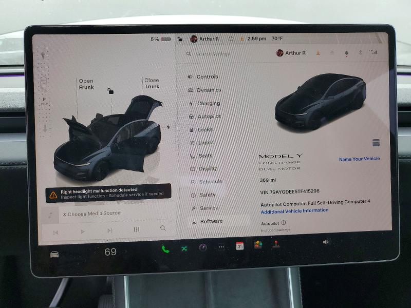 Aukcja sprzedaży 2026 Tesla Model Y, vin: 7SAYGDEE5TF415298, numer aukcji: 48353466