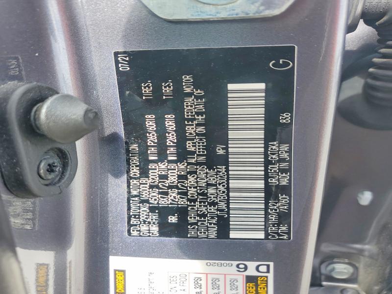 Auction sale of the 2021 Lexus Gx 460, vin: JTJAM7BX5M5302644, lot number: 41870416