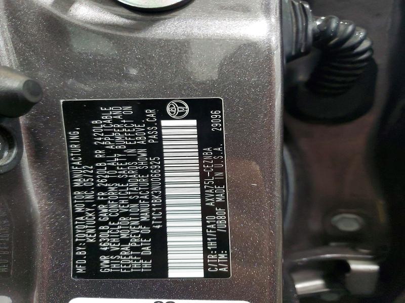Aukcja sprzedaży 2022 Toyota Camry, vin: 4T1C11BK3NU066925, numer aukcji: 47798766
