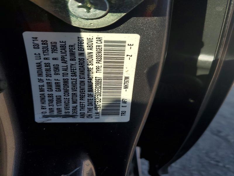 Продажа на аукционе авто 2014 Honda Civic, vin: 19XFB2F50EE028897, номер лота: 47536226