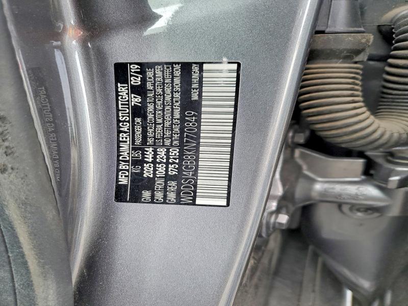 Продаж на аукціоні авто 2019 Mercedes-benz Cla, vin: WDDSJ4GB8KN770849, номер лоту: 48308686