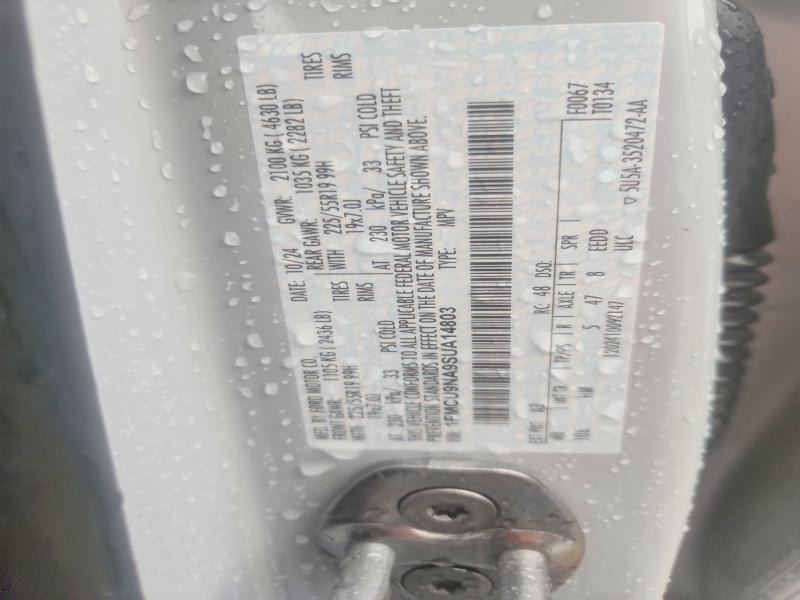 Aukcja sprzedaży 2025 Ford Escape, vin: 1FMCU9NA9SUA14803, numer aukcji: 45486216