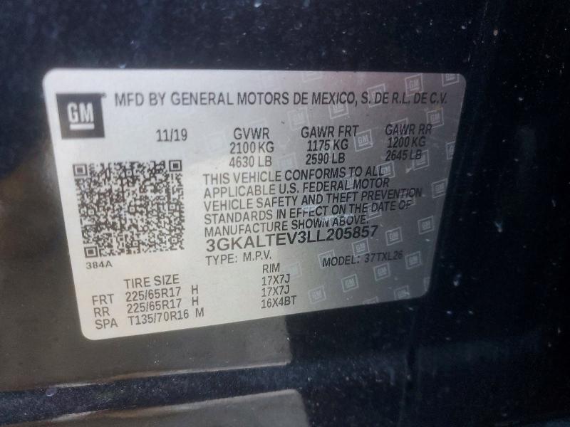 Продаж на аукціоні авто 2020 Gmc Terrain, vin: 3GKALTEV3LL205857, номер лоту: 46740456