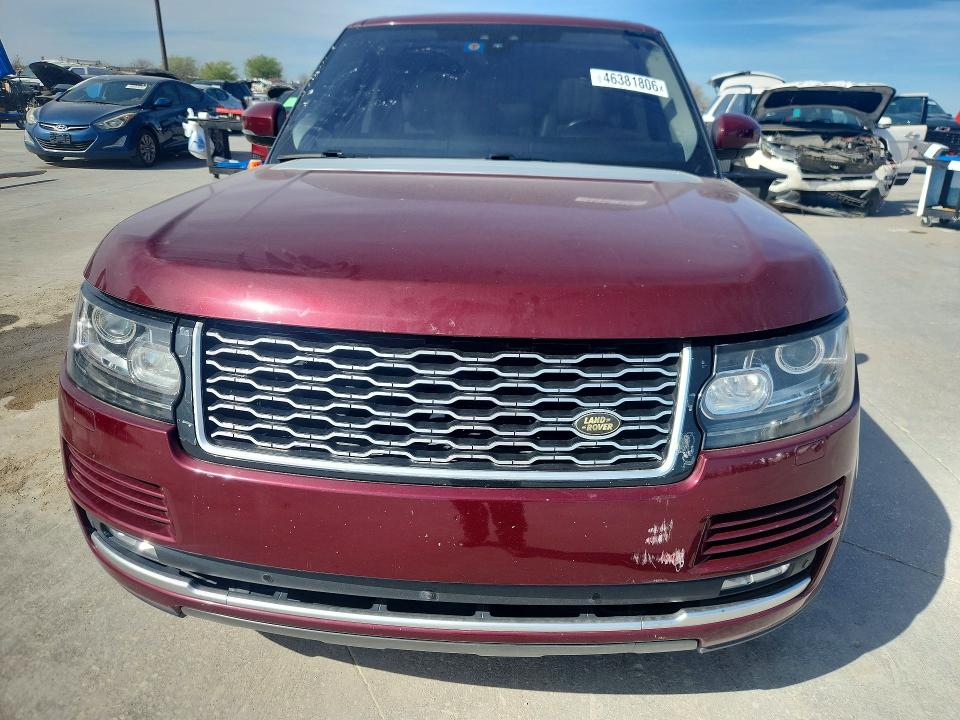 2017 Land Rover Range Rover მანქანა იყიდება აუქციონზე, vin: SALGS2FV6HA325712, აუქციონის ნომერი: 46381806